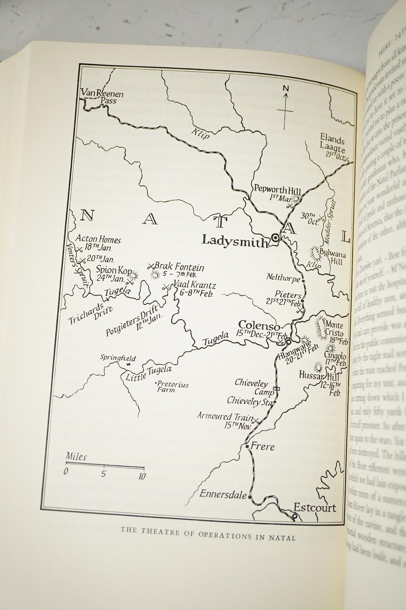 Churchill, Sir Winston Spencer - Frontiers and Wars: his four early books covering his life as a soldier and war correspondent. Edited into one volume. 1st edition. num. plates and text maps (some produced for this editi